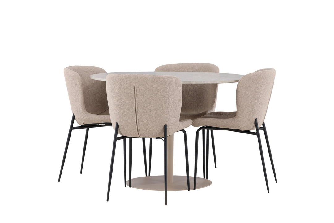Venture Home Lycke Dining Table with Modesto Dining Chair