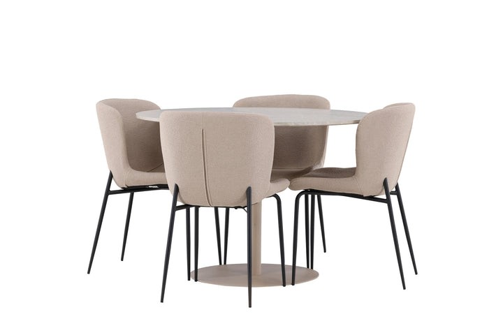 Venture Home Lycke Dining Table with Modesto Dining Chair