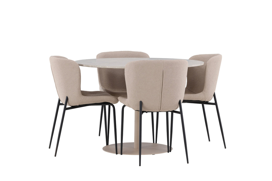 Venture Home Lycke Dining Table with Modesto Dining Chair