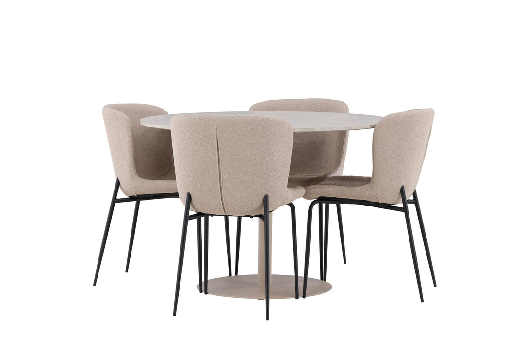 Venture Home Lycke Dining Table with Modesto Dining Chair