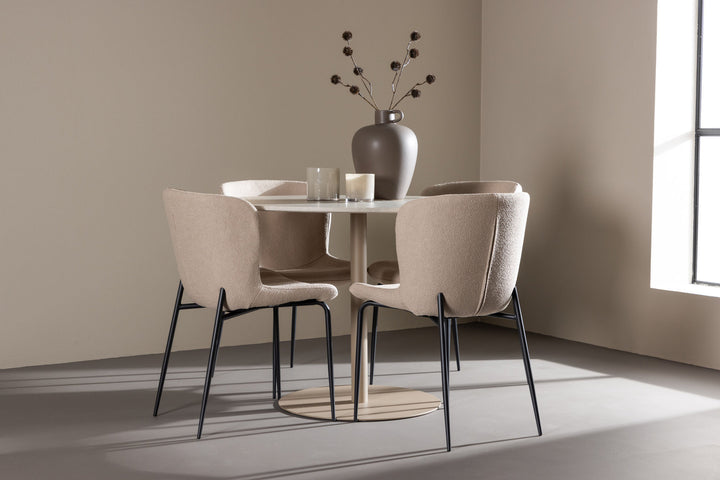 Venture Home Lycke Dining Table with Modesto Dining Chair