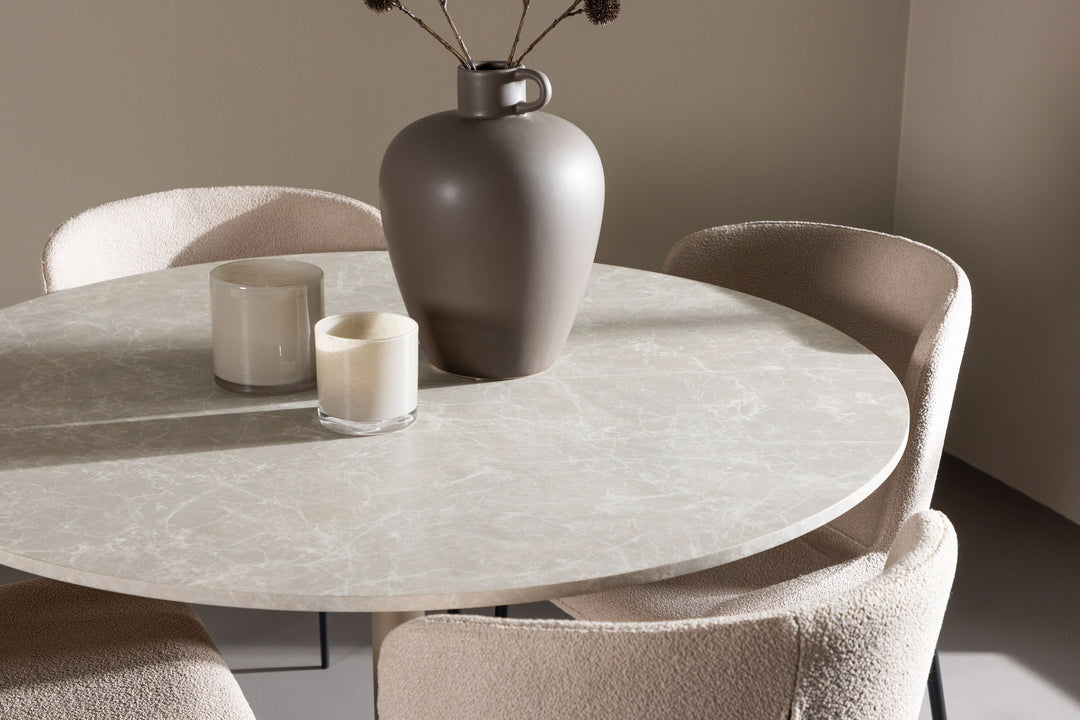 Venture Home Lycke Dining Table with Modesto Dining Chair