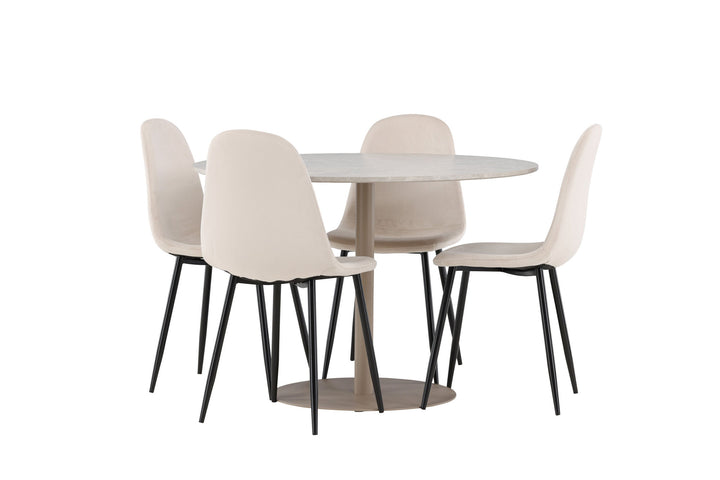 Venture Home Lycke Dining Table with Polar Dining Chair