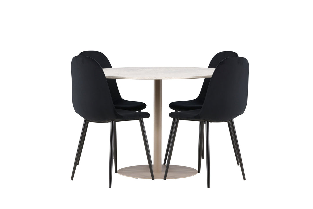 Venture Home Lycke Dining Table with Polar Dining Chair