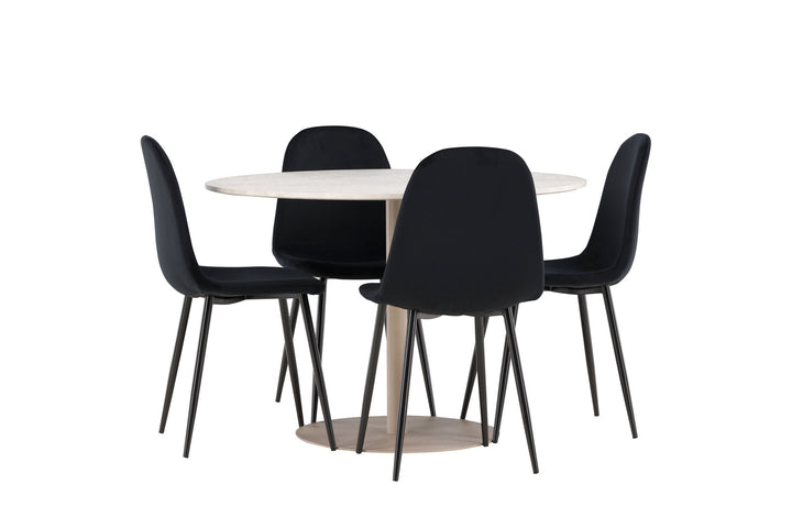 Venture Home Lycke Dining Table with Polar Dining Chair