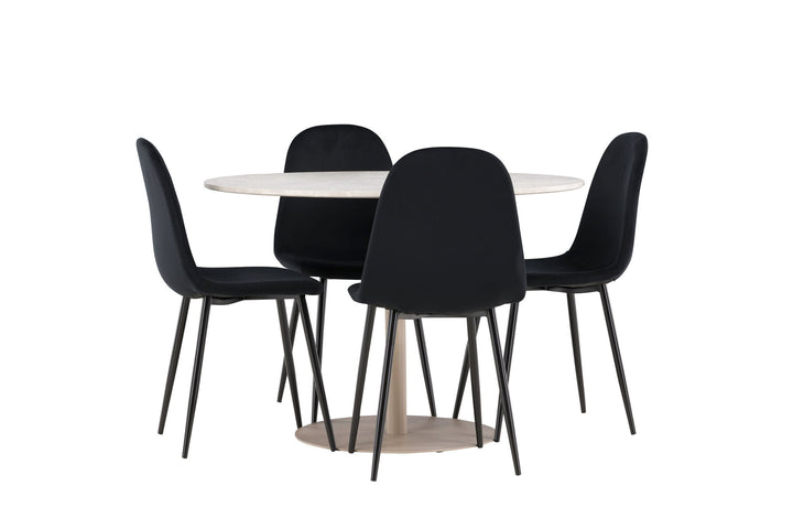 Venture Home Lycke Dining Table with Polar Dining Chair