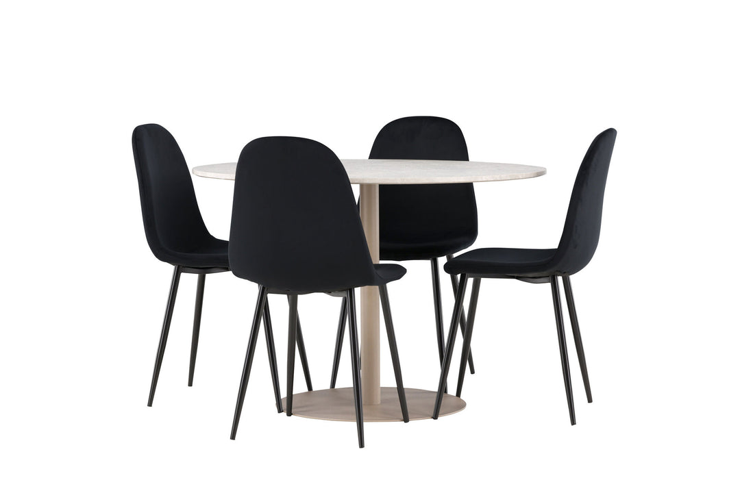 Venture Home Lycke Dining Table with Polar Dining Chair