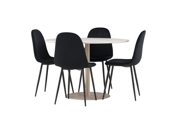 Venture Home Lycke Dining Table with Polar Dining Chair