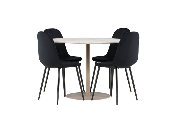 Venture Home Lycke Dining Table with Polar Dining Chair