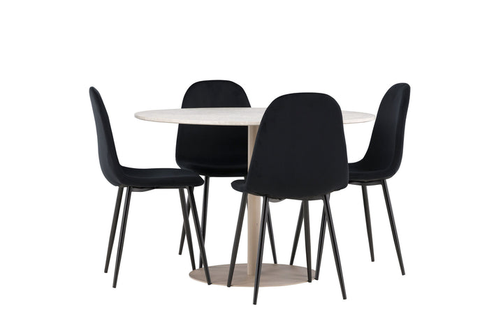Venture Home Lycke Dining Table with Polar Dining Chair