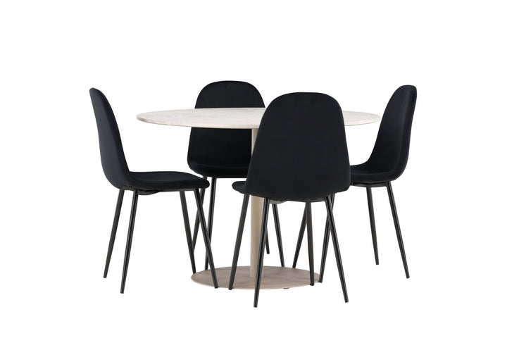 Venture Home Lycke Dining Table with Polar Dining Chair