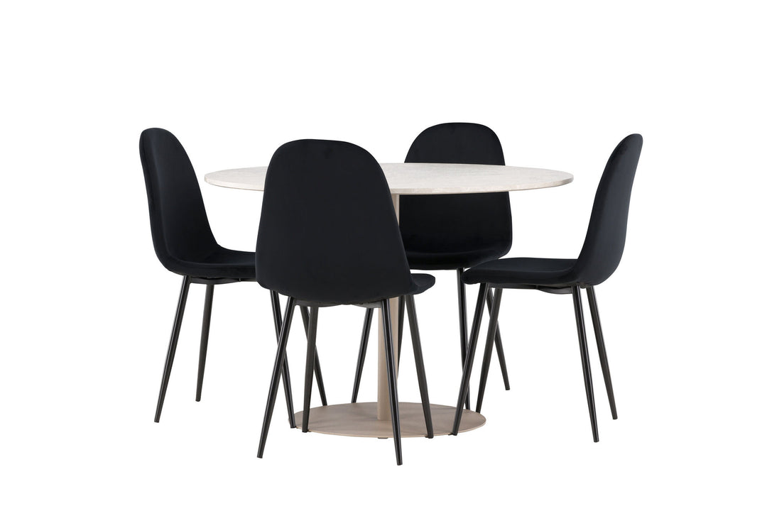 Venture Home Lycke Dining Table with Polar Dining Chair