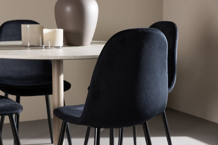 Venture Home Lycke Dining Table with Polar Dining Chair