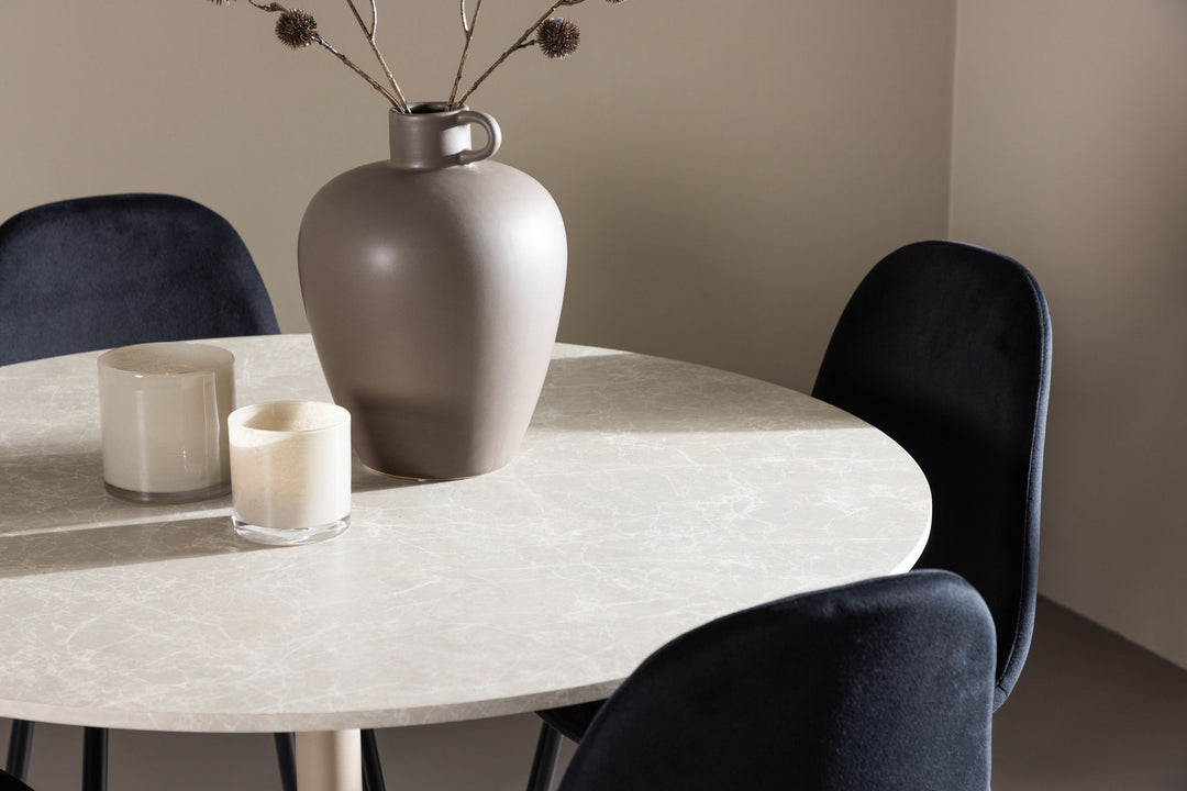 Venture Home Lycke Dining Table with Polar Dining Chair