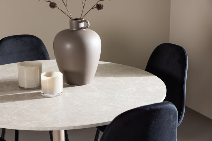 Venture Home Lycke Dining Table with Polar Dining Chair
