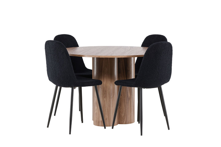 Venture Home Olivia Dining Table with Polar Dining Chair