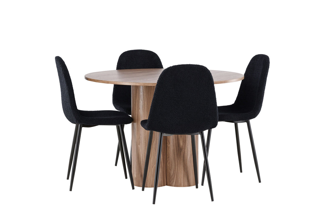 Venture Home Olivia Dining Table with Polar Dining Chair