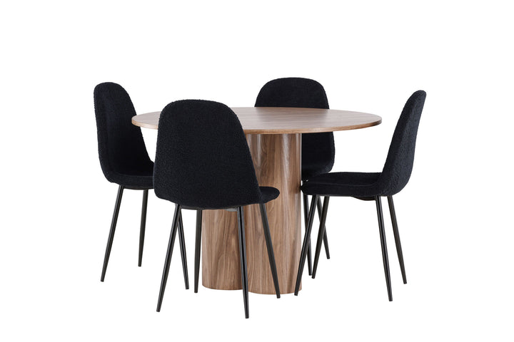 Venture Home Olivia Dining Table with Polar Dining Chair