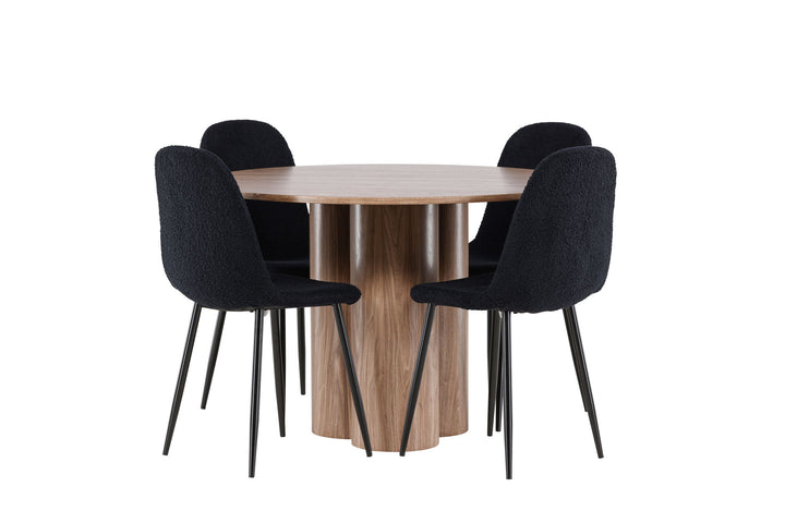 Venture Home Olivia Dining Table with Polar Dining Chair