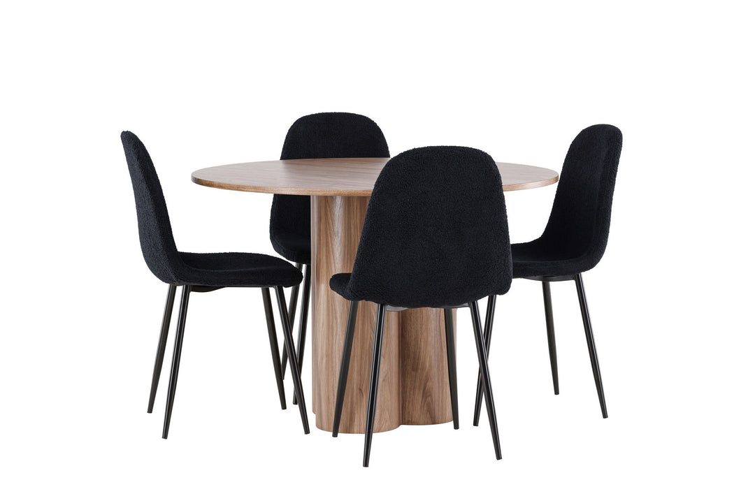 Venture Home Olivia Dining Table with Polar Dining Chair