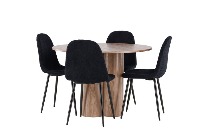 Venture Home Olivia Dining Table with Polar Dining Chair