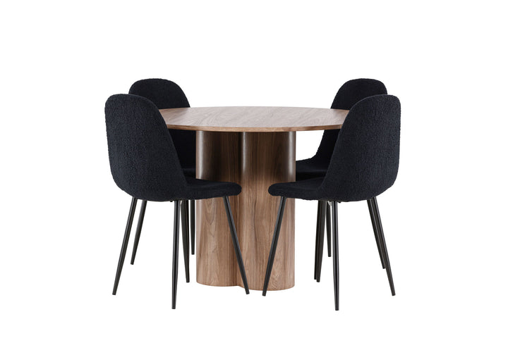 Venture Home Olivia Dining Table with Polar Dining Chair