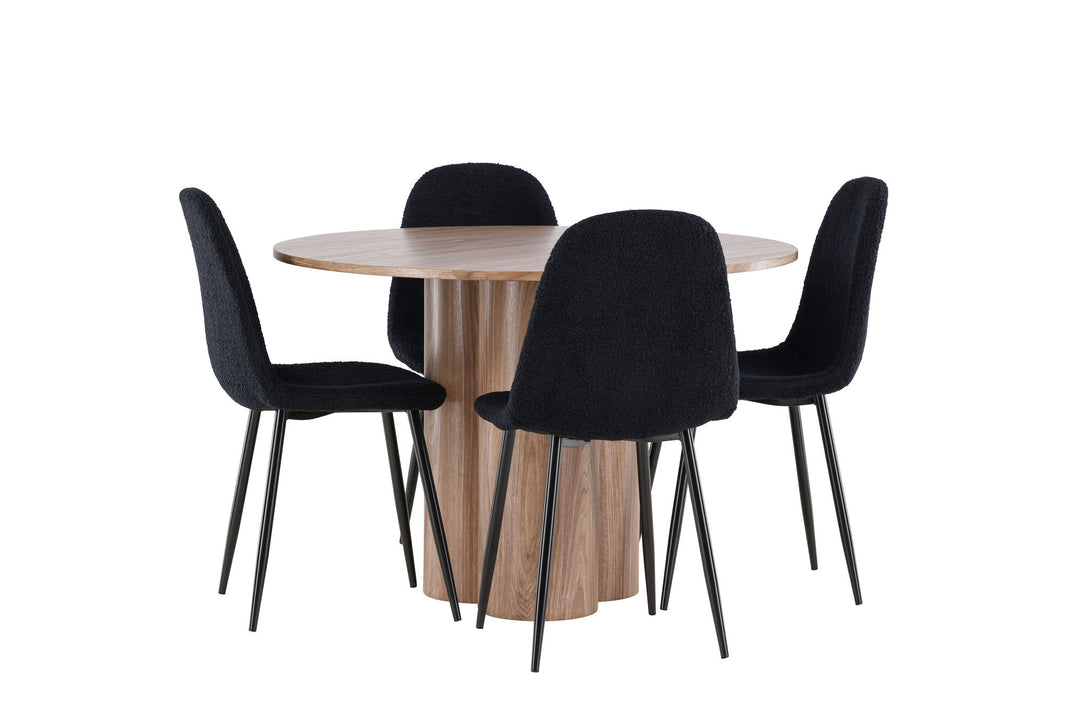 Venture Home Olivia Dining Table with Polar Dining Chair