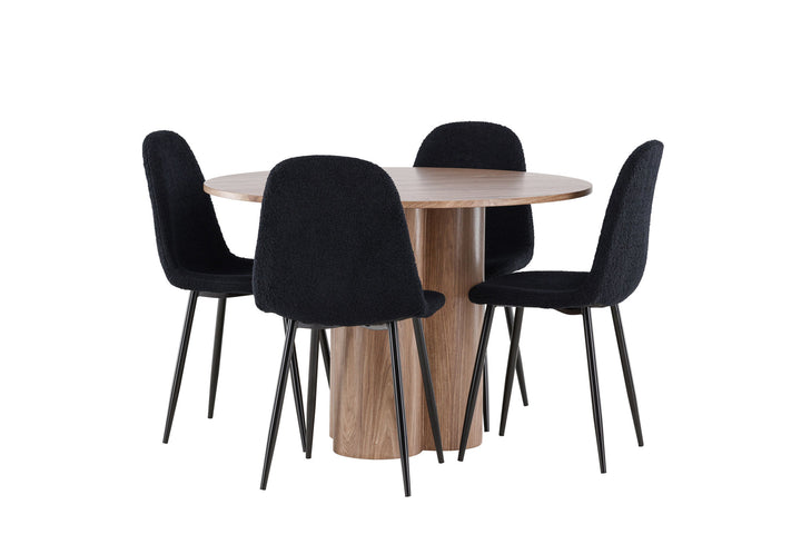Venture Home Olivia Dining Table with Polar Dining Chair