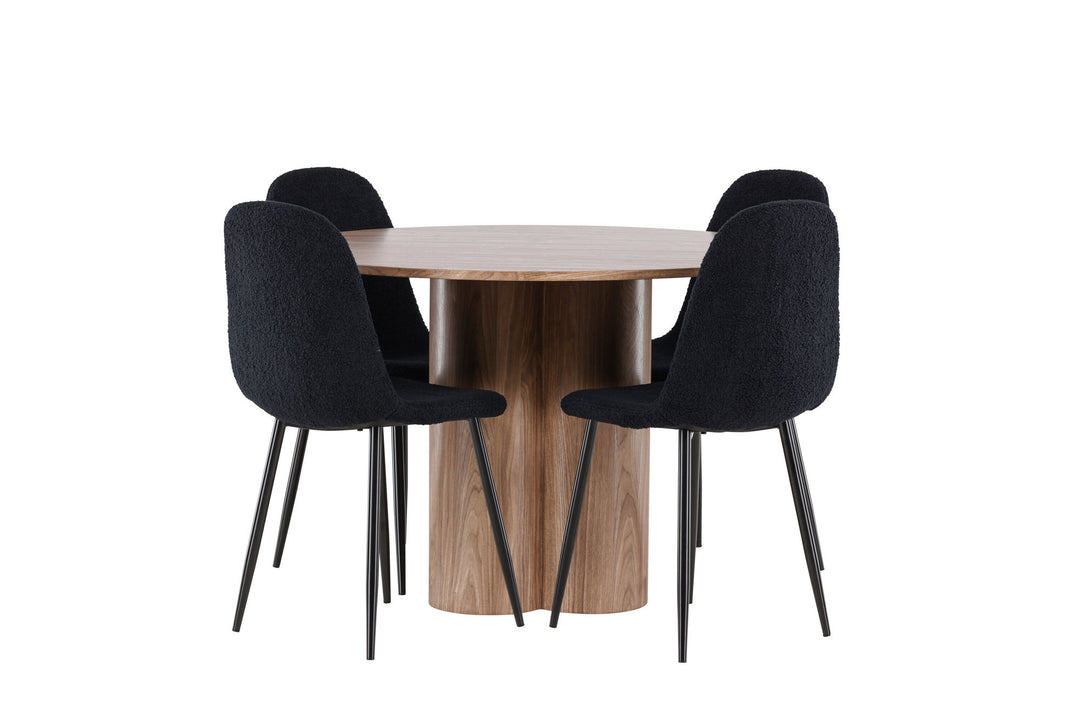 Venture Home Olivia Dining Table with Polar Dining Chair