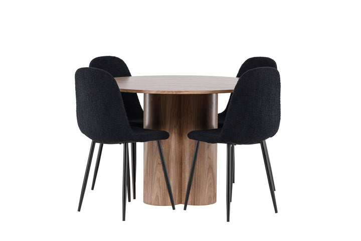 Venture Home Olivia Dining Table with Polar Dining Chair