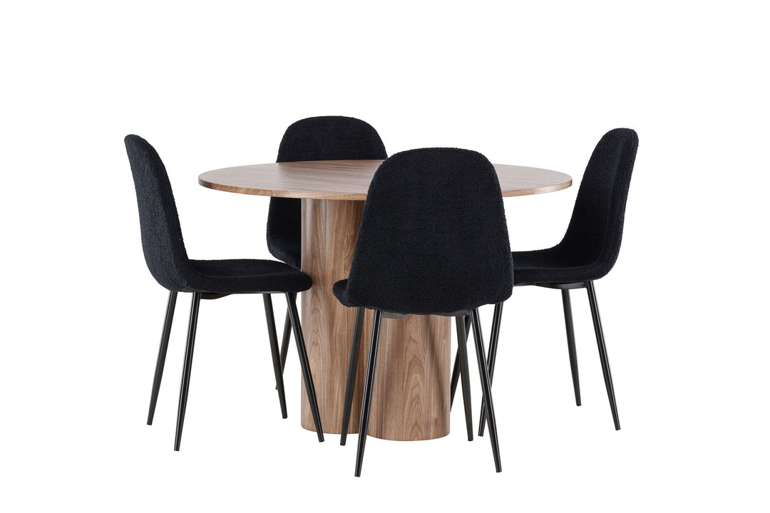 Venture Home Olivia Dining Table with Polar Dining Chair