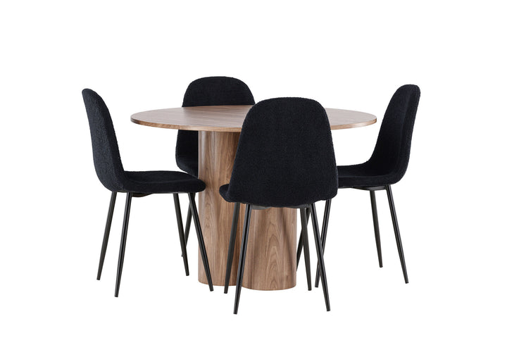 Venture Home Olivia Dining Table with Polar Dining Chair
