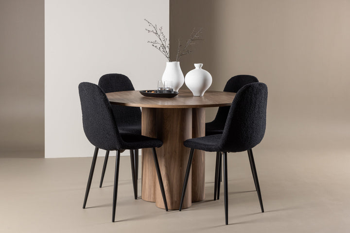Venture Home Olivia Dining Table with Polar Dining Chair