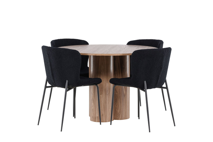 Venture Home Olivia Dining Table with Modesto Dining Chair