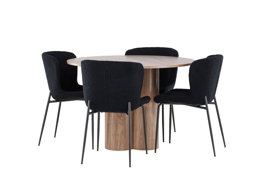 Venture Home Olivia Dining Table with Modesto Dining Chair