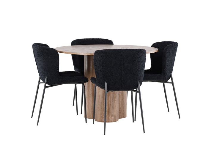 Venture Home Olivia Dining Table with Modesto Dining Chair