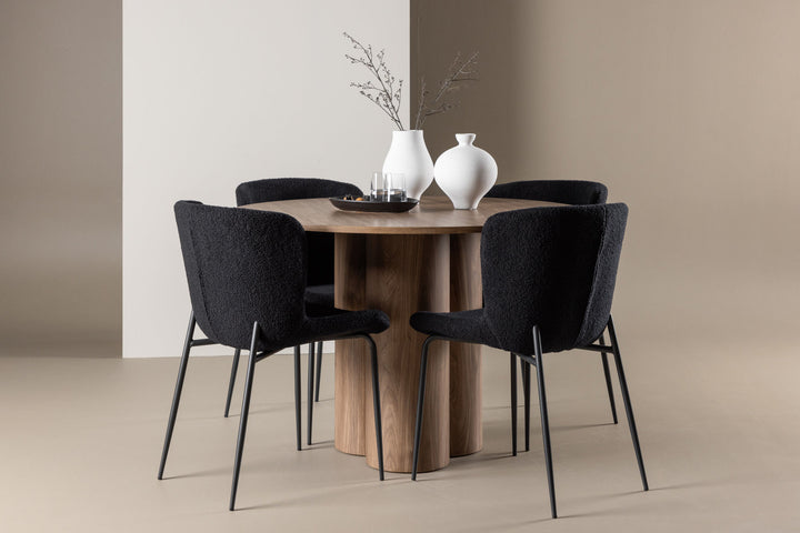 Venture Home Olivia Dining Table with Modesto Dining Chair