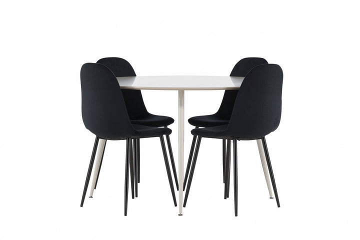 Venture Home Plaza Dining Table with Polar Dining Chair