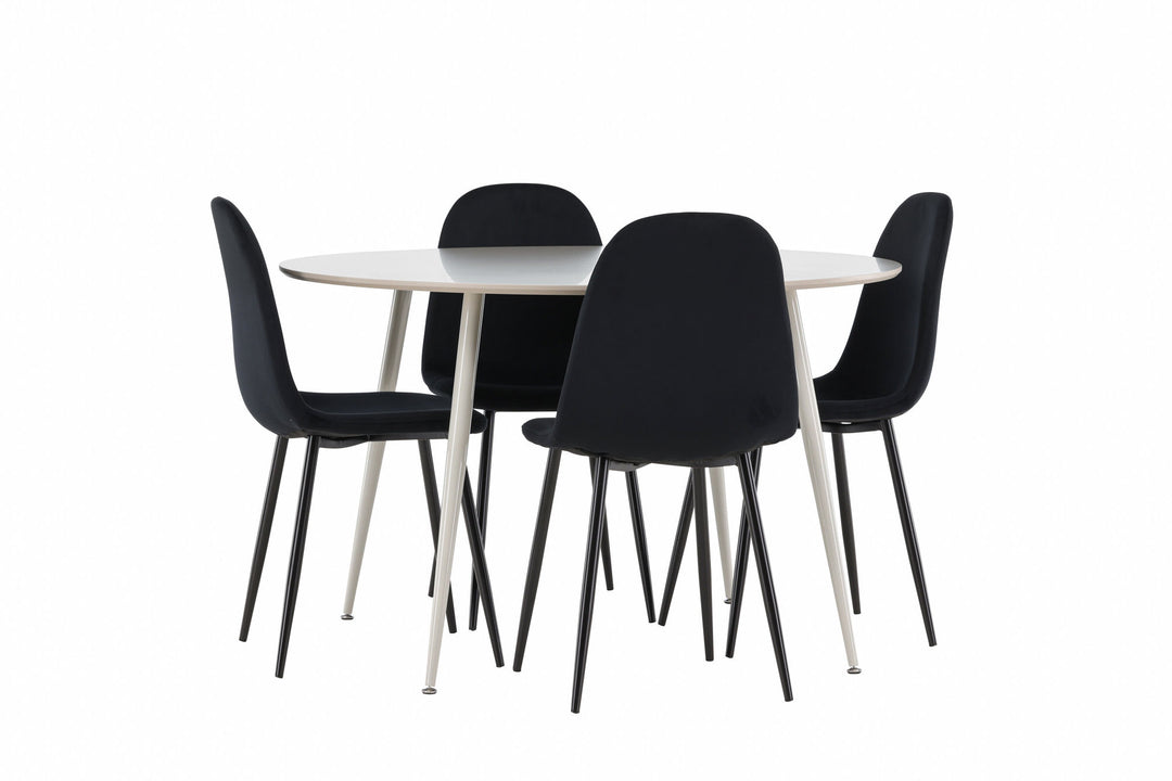Venture Home Plaza Dining Table with Polar Dining Chair