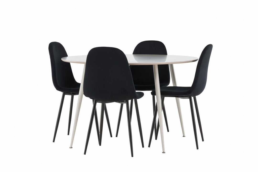 Venture Home Plaza Dining Table with Polar Dining Chair