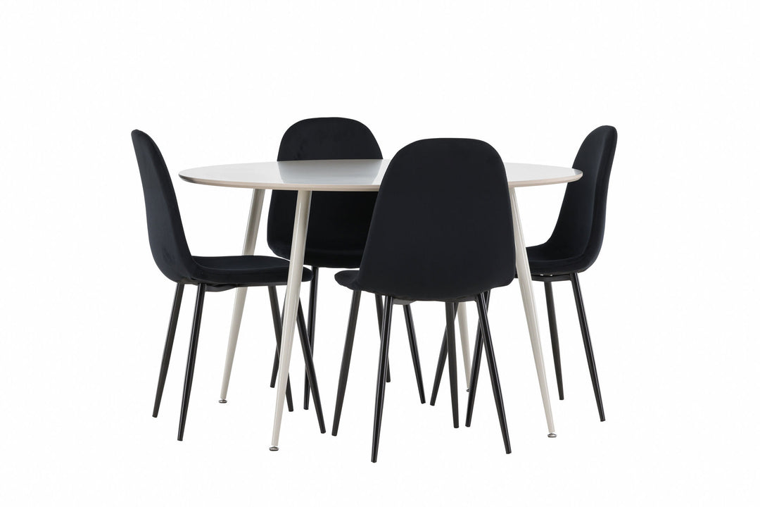 Venture Home Plaza Dining Table with Polar Dining Chair