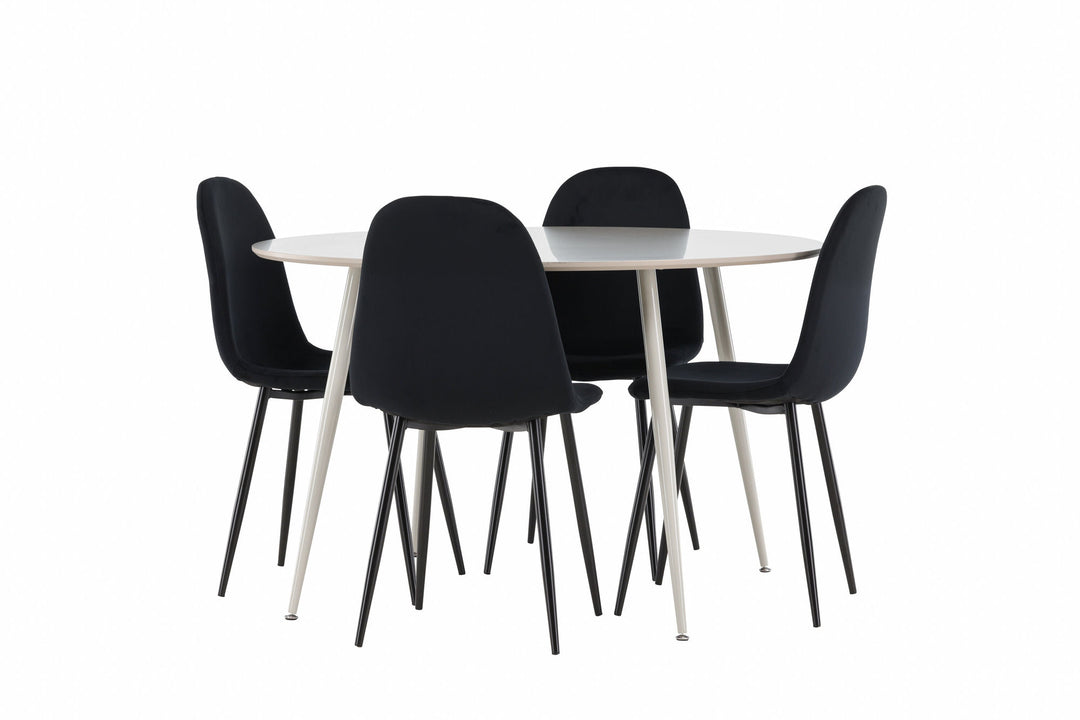 Venture Home Plaza Dining Table with Polar Dining Chair