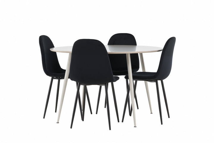 Venture Home Plaza Dining Table with Polar Dining Chair