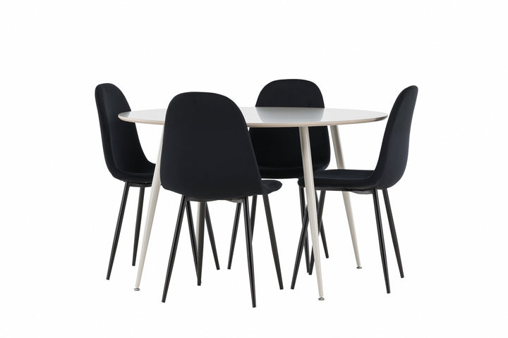 Venture Home Plaza Dining Table with Polar Dining Chair
