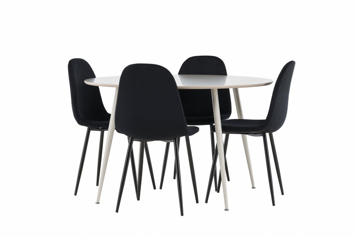 Venture Home Plaza Dining Table with Polar Dining Chair