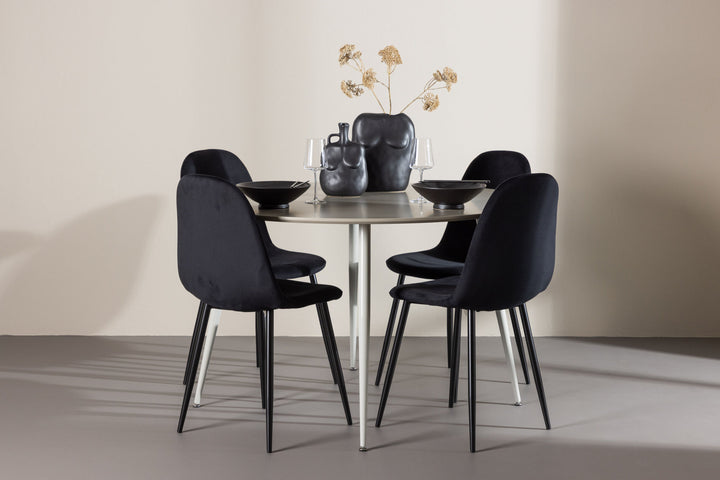 Venture Home Plaza Dining Table with Polar Dining Chair