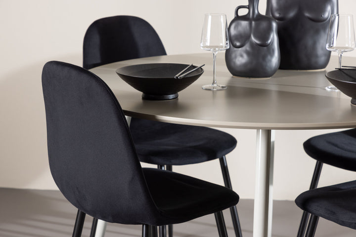 Venture Home Plaza Dining Table with Polar Dining Chair