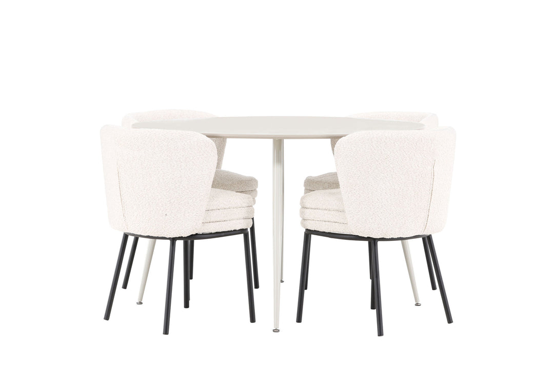 Venture Home Plaza Dining Table with Agnes Dining Chair
