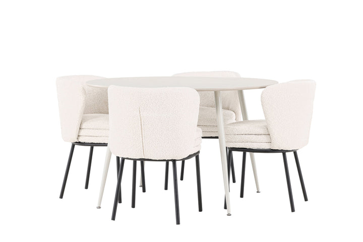 Venture Home Plaza Dining Table with Agnes Dining Chair