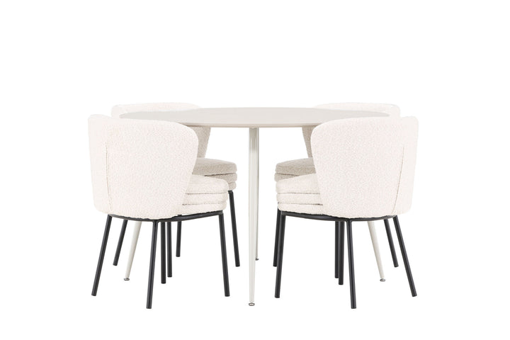 Venture Home Plaza Dining Table with Agnes Dining Chair